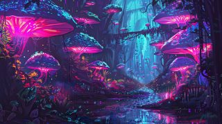 Cool Mushroom Wallpaper: Ultra HD Digital Background Collection