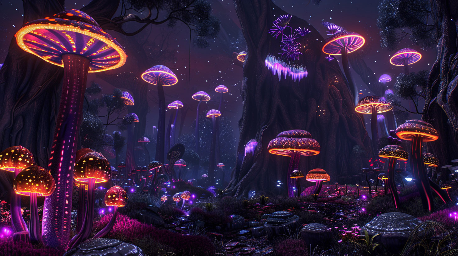 Colorful Mushroom Photos: Gorgeous Backgrounds for PCs