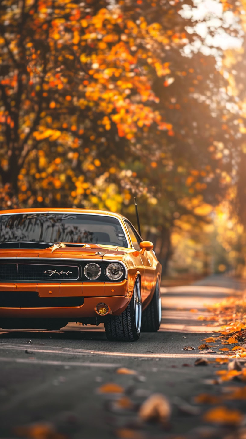 Retro Dodge Challenger Wallpaper