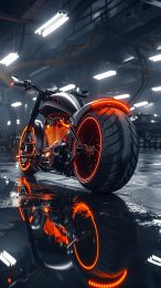 Sleek Harley Davidson Motorcycle Phone Wallpaper