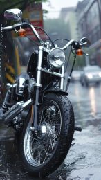 Dynamic Harley Davidson Motorcycle Wallpaper for Mobile