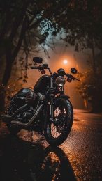 Modern Harley Davidson Motorcycle Mobile Background