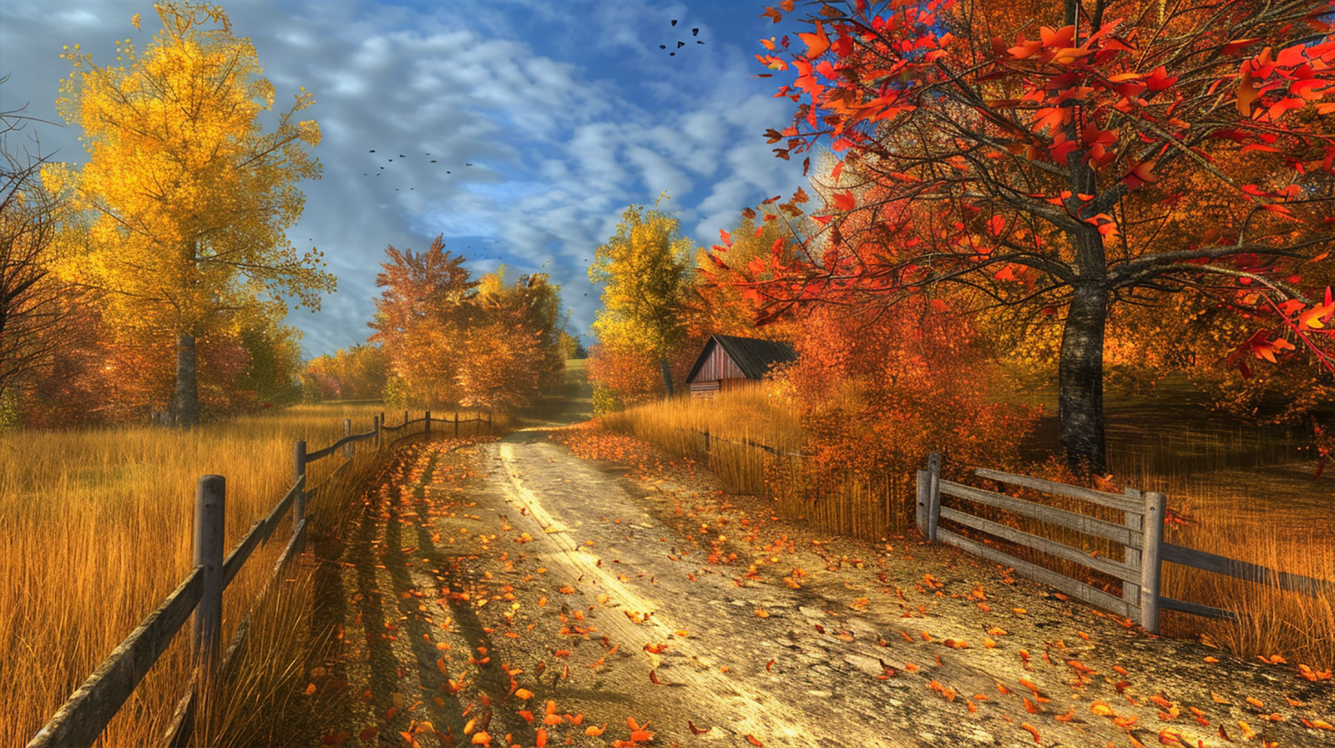 Tranquil Country Scene: Late Summer Ultra HD Wallpaper