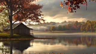 Serene Country Landscape: Late Summer HD Wallpaper