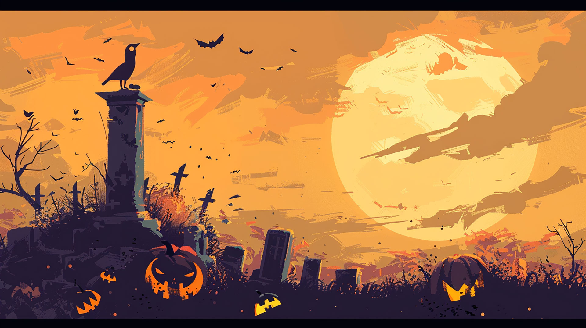 Artistic Halloween AI Wallpaper: 8K Ultra HD Image