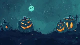 AI-Crafted Cute Halloween Desktop Wallpaper in Ultra HD