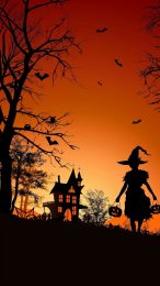 Sweetly Spooky: Halloween iPhone Wallpaper with a Cute Touch