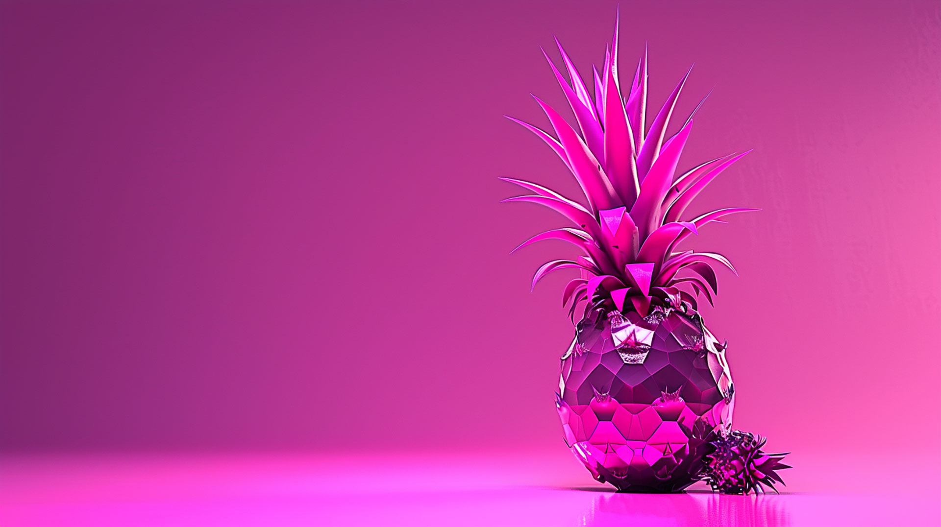 AI-generated cute aesthetic pineapple wallpaper for desktops