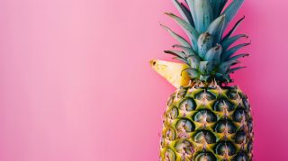 HD cute aesthetic pineapple wallpaper for PC screens