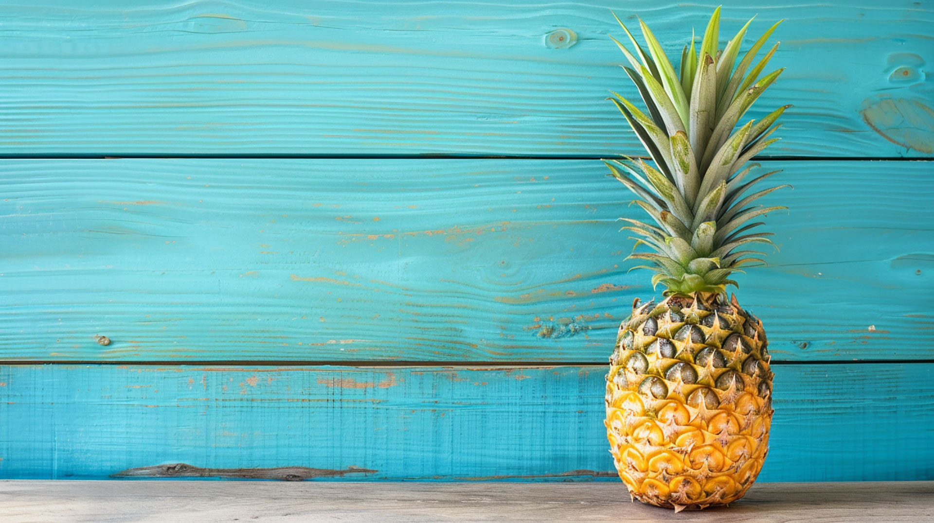 AI-generated cute pineapple background for desktop use