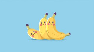 Free download cute banana desktop background