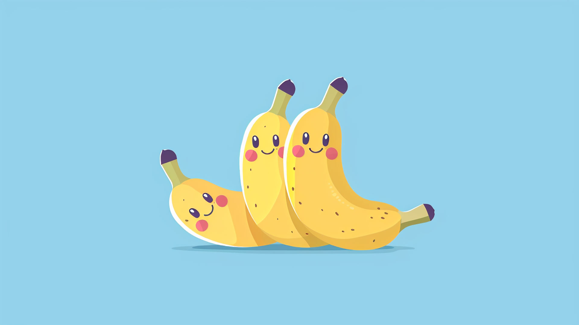 Free download cute banana desktop background