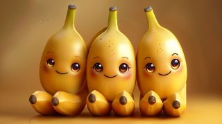 High-resolution cute banana images for desktop