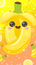 Cute banana wallpaper for iPhone 14 Pro Max