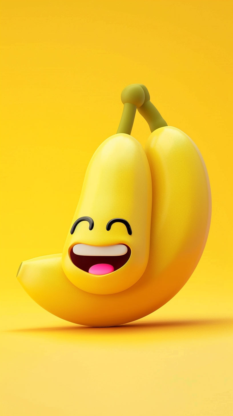 Colorful cute banana iPhone wallpaper for iPhone 7