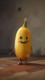 HD cute banana wallpaper for iPhone X