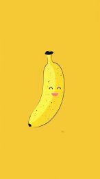 Download cute banana wallpaper for iPhone XS