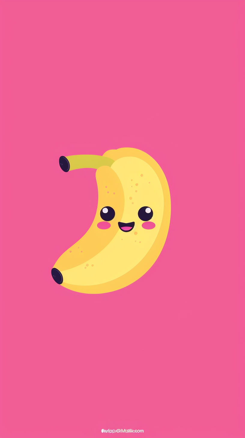 Free cute banana iPhone wallpaper for iPhone 6