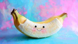 Free download of cute banana picture in 8K