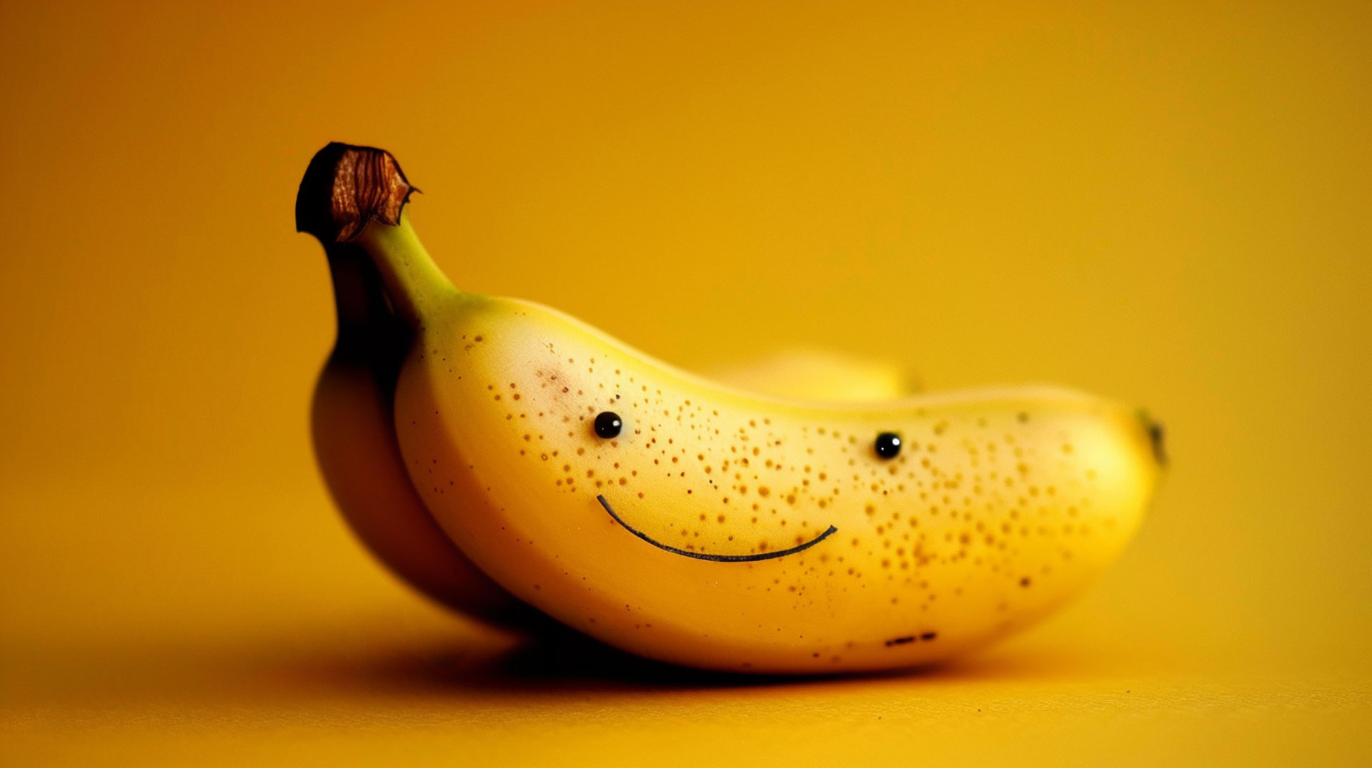 HD picture of a cute banana for desktop