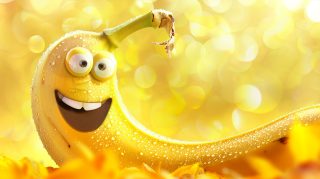 HD Digital Background: Cute Banana for Desktop