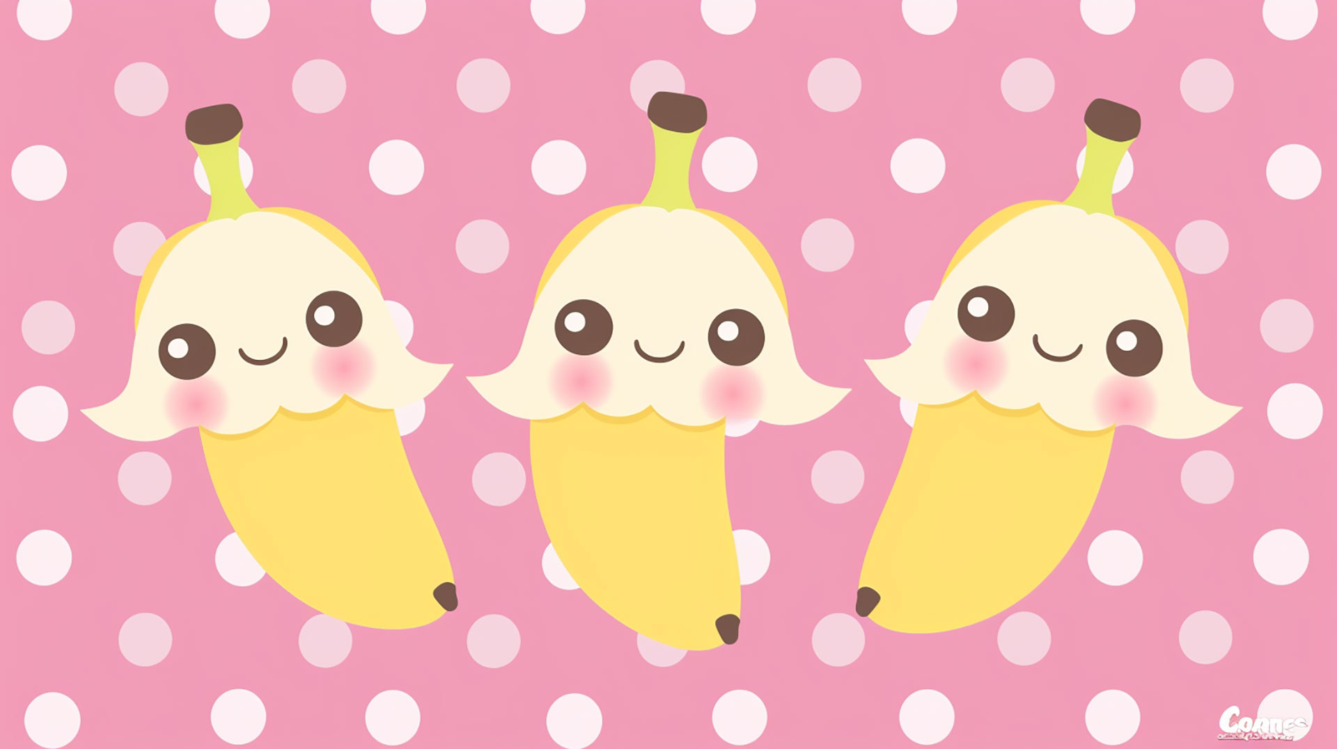 Ultra HD Cute Banana AI-Generated Desktop Wallpaper