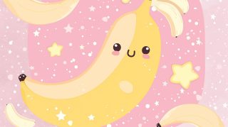 Stock Photos: Cute Banana HD Desktop Background