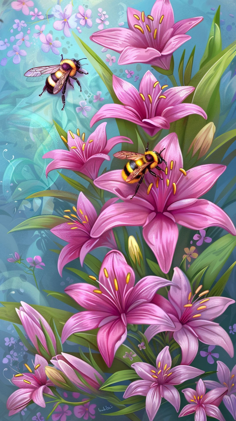 Charming Bee Photos for HD Mobile Wallpaper Collection