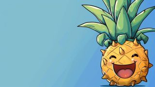 Fresh cute pineapple desktop wallpaper for modern PCs