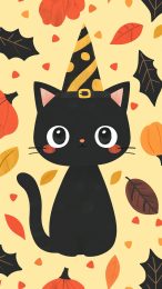 Boo-tiful Bats: Free Cute Halloween Mobile Wallpaper