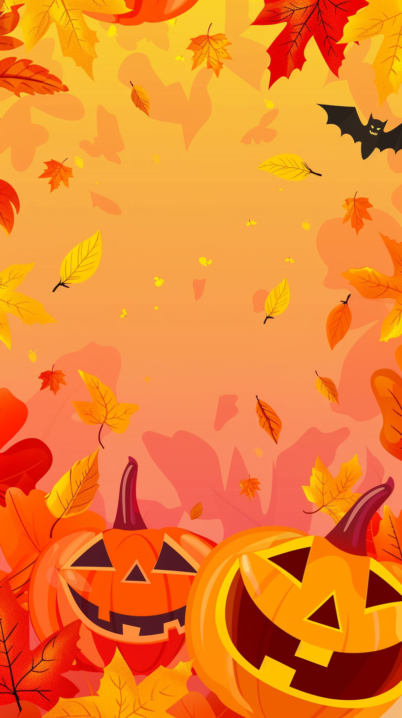 Haunted Fun: Free Cute Halloween Phone Background