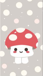 Charming Mushroom Phone Background