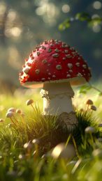 Cute Mushroom Wallpaper for iPhone & Android