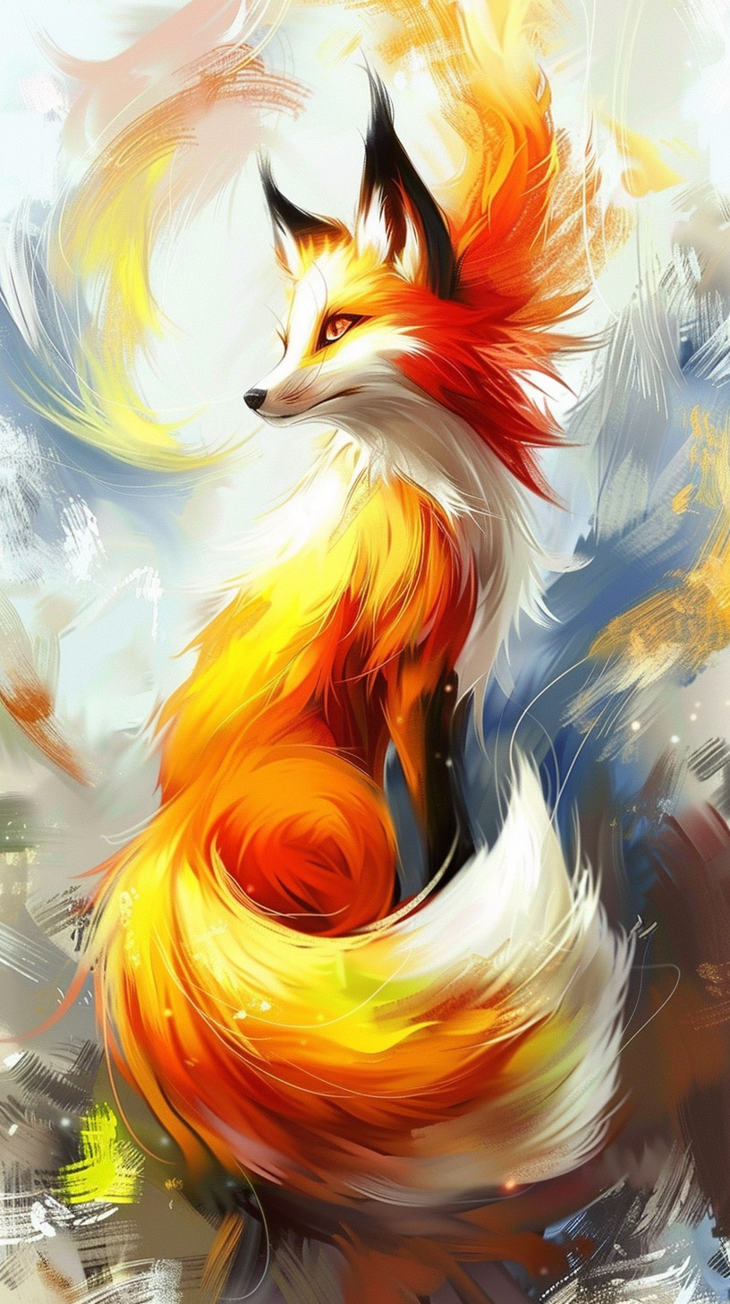 Download Free Cute Nine Tailed Fox Photos for Phones