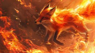 Digital Background: Cute Fox Wallpaper for PC