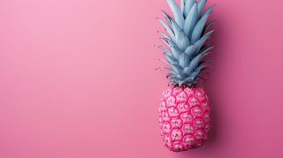 Vibrant cute pineapple wallpaper for desktop use