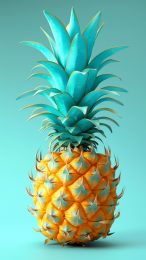 Adorable Pineapple Photo Wallpaper for iPhone Screens