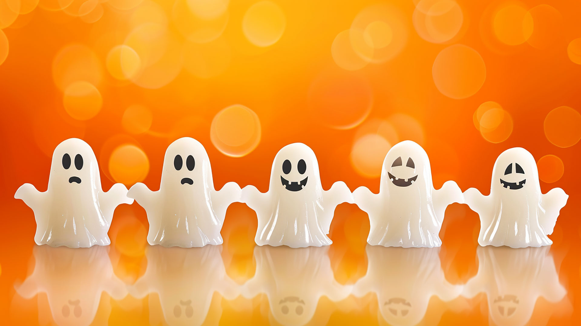 Skeleton Dance Party: Cute and Spooky Halloween Desktop Scene