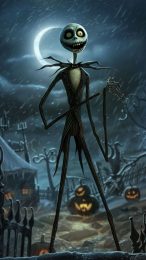 Spooky Forest Creatures: Adorably Scary Halloween Mobile Wallpaper