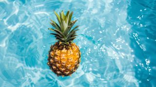 Free cute summer pineapple digital background download