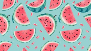 Watermelon Picnic Fun: Cute Summer Wallpaper