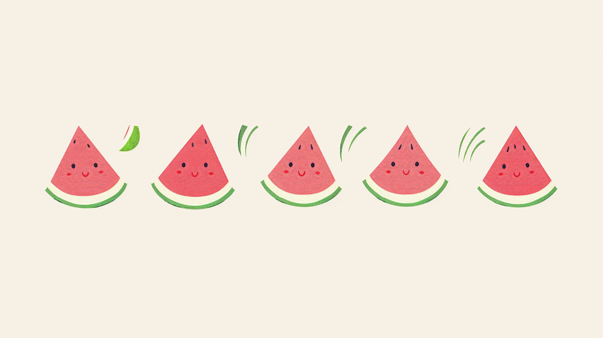 Tropical Watermelon Fun: Cute Summer Wallpaper