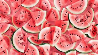 Refreshing Watermelon Slice: Cute Summer Wallpaper