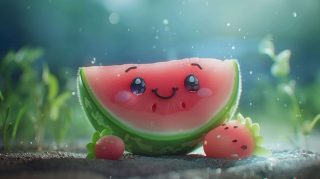 Juicy Summer Delight: Watermelon Wallpaper