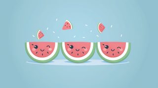 Whimsical Watermelon Dreams: Cute HD Wallpaper