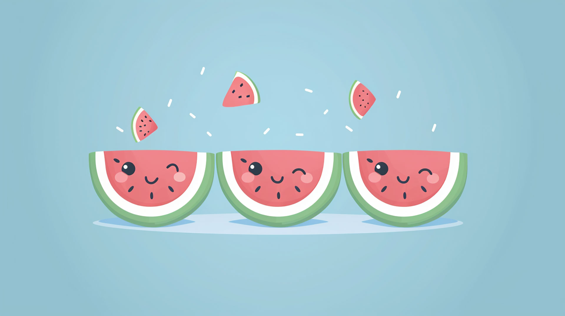 Whimsical Watermelon Dreams: Cute HD Wallpaper