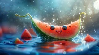 Artistic Watermelon AI Wallpaper: Free Stock Photos Download