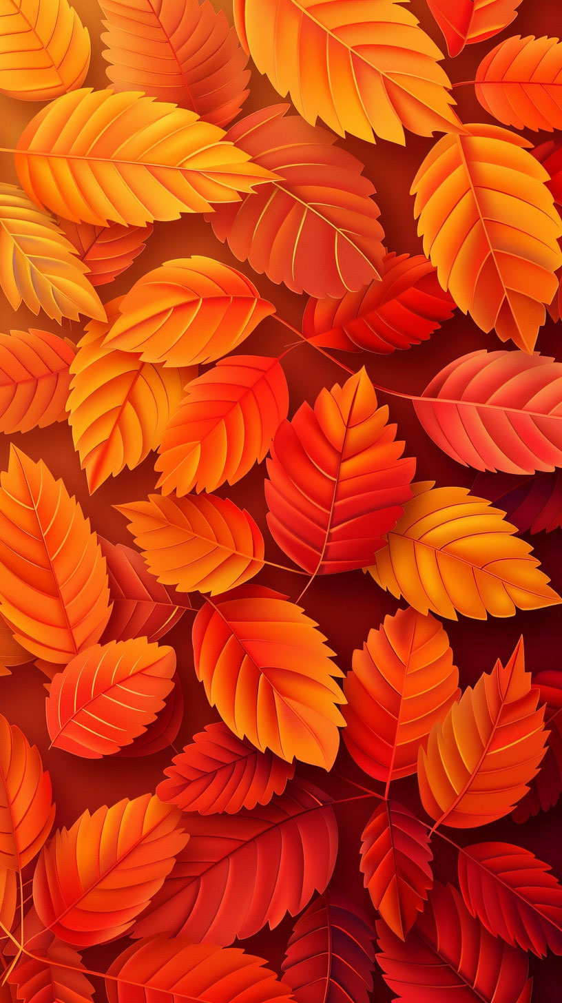 Sweet Autumn Leaves Phone Wallpaper