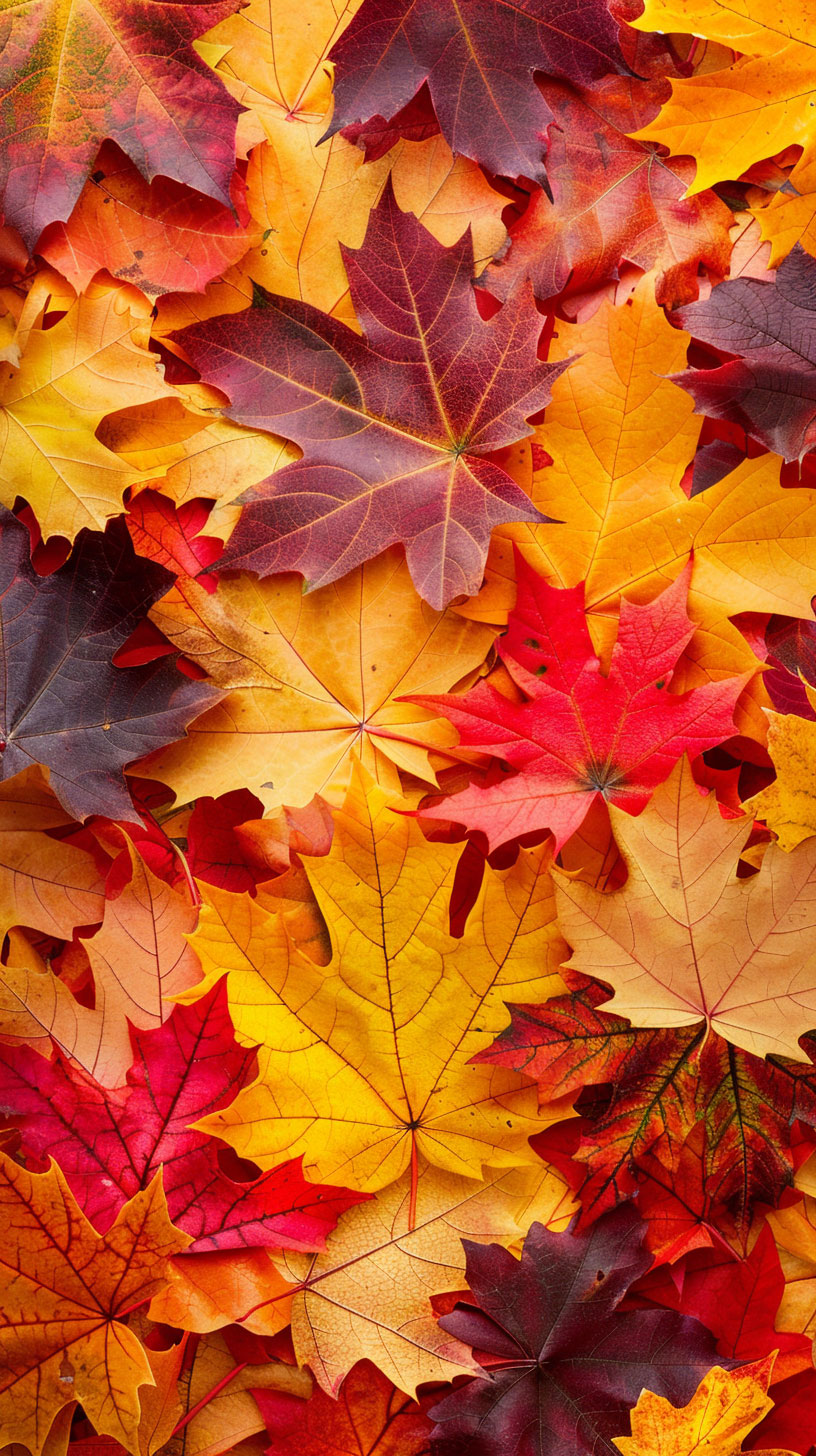 Adorable Fall Leaves Mobile Wallpaper