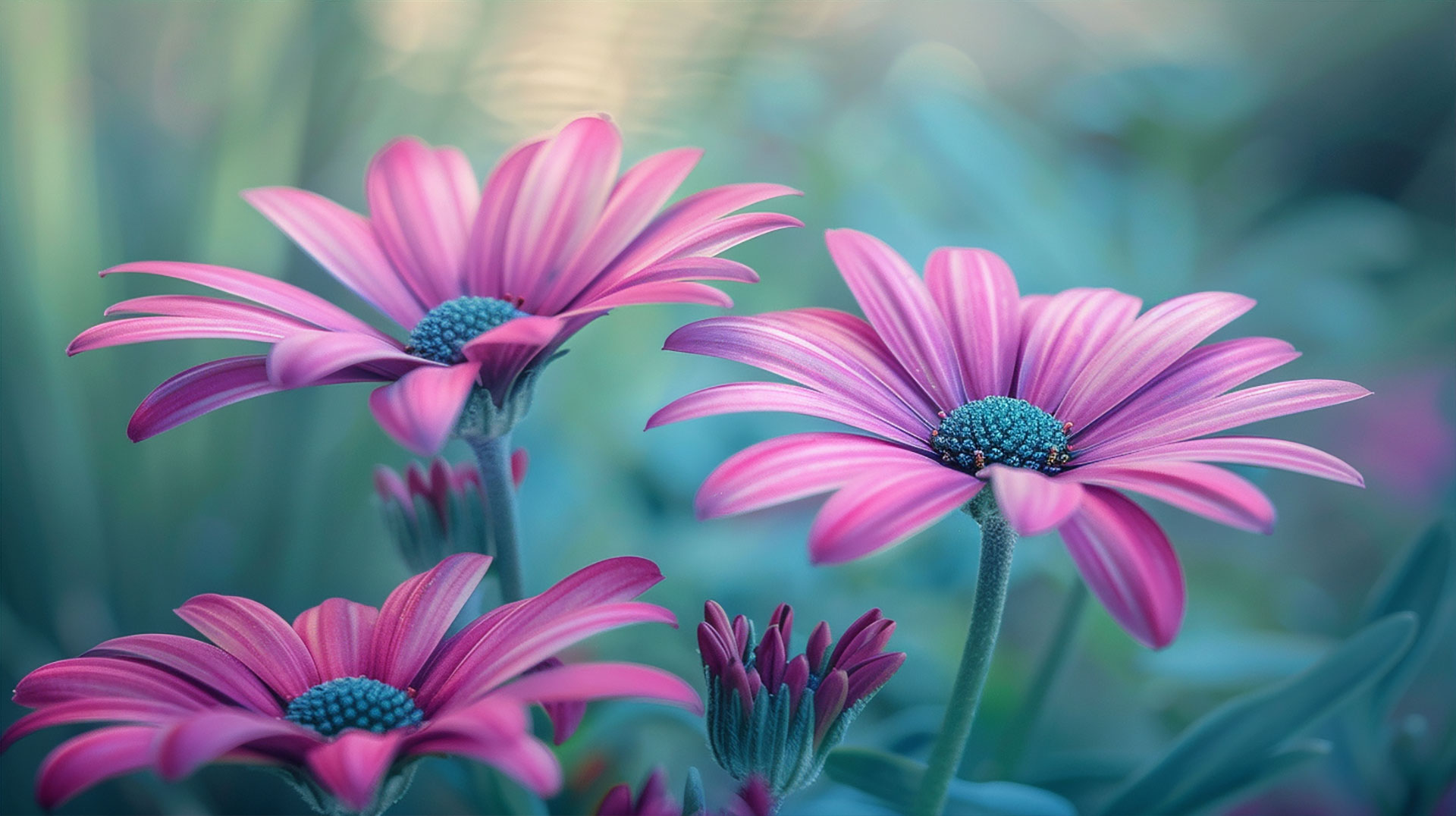 AI-Enhanced Cute Pink Flower Image